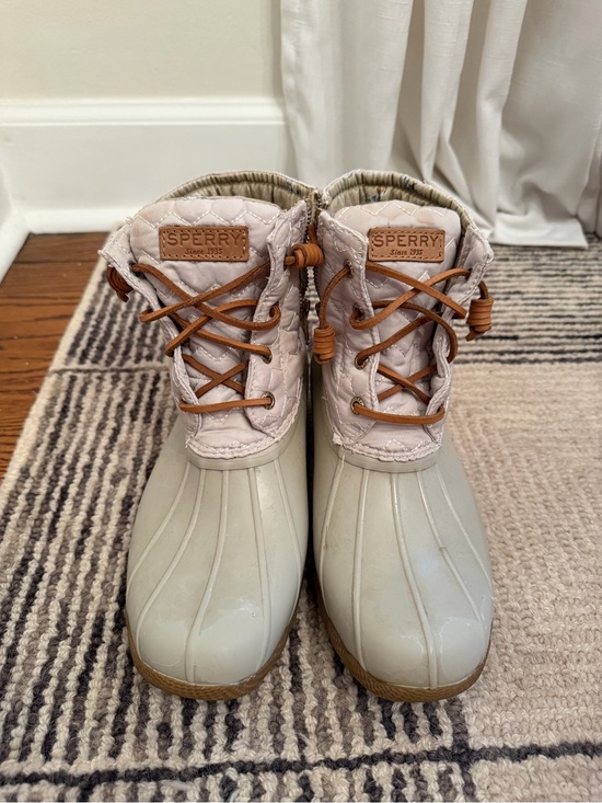 Sperry Shoes - Sperry Quilted and Tan Lace Duck Boots